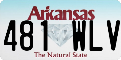 AR license plate 481WLV