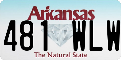 AR license plate 481WLW