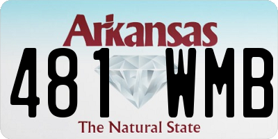 AR license plate 481WMB