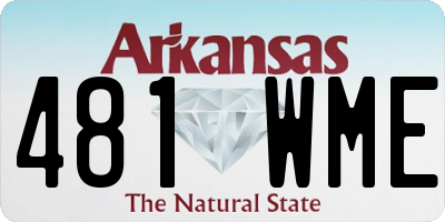 AR license plate 481WME