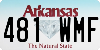 AR license plate 481WMF