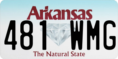 AR license plate 481WMG