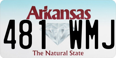 AR license plate 481WMJ