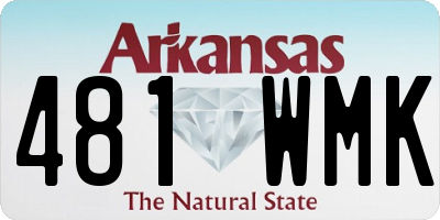 AR license plate 481WMK