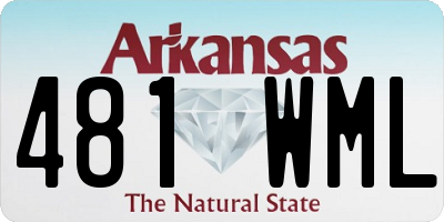 AR license plate 481WML
