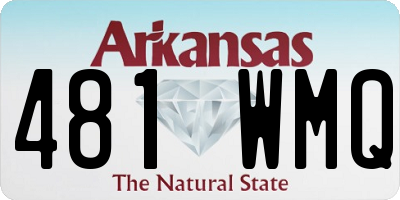 AR license plate 481WMQ