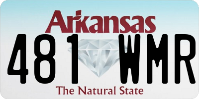 AR license plate 481WMR