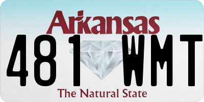 AR license plate 481WMT