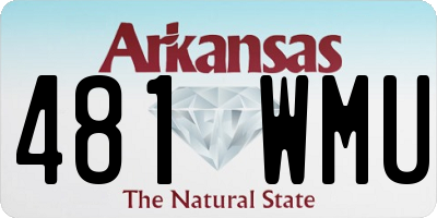 AR license plate 481WMU