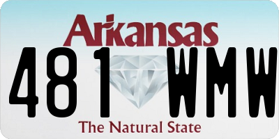 AR license plate 481WMW