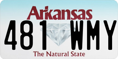 AR license plate 481WMY