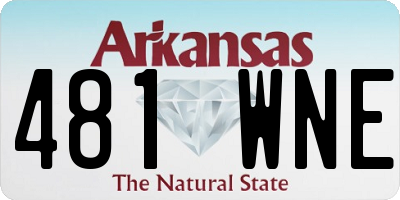 AR license plate 481WNE