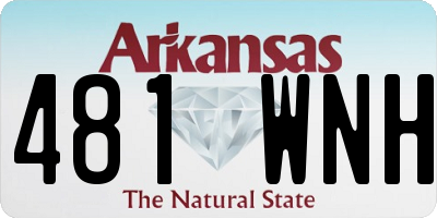 AR license plate 481WNH