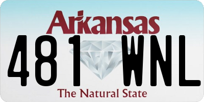 AR license plate 481WNL