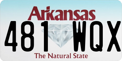 AR license plate 481WQX