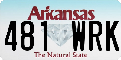 AR license plate 481WRK