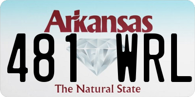 AR license plate 481WRL