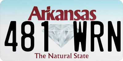 AR license plate 481WRN