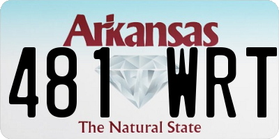 AR license plate 481WRT