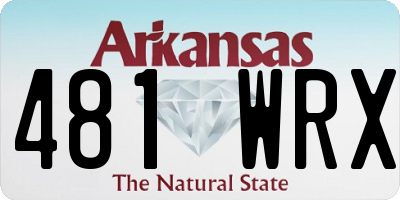 AR license plate 481WRX
