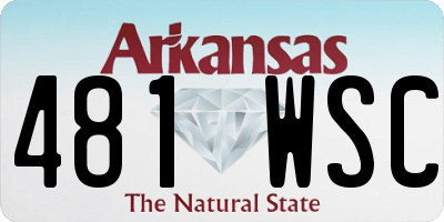 AR license plate 481WSC