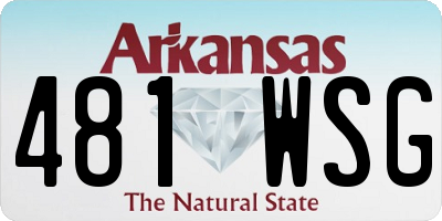 AR license plate 481WSG