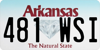 AR license plate 481WSI