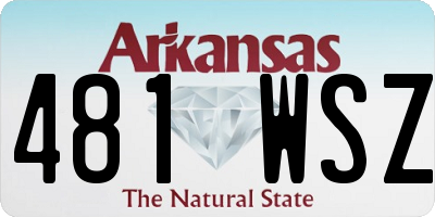 AR license plate 481WSZ