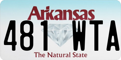 AR license plate 481WTA