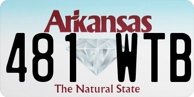 AR license plate 481WTB