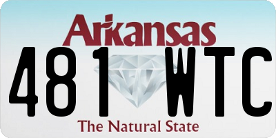 AR license plate 481WTC