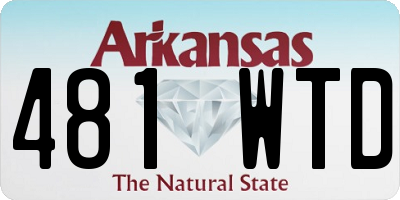 AR license plate 481WTD