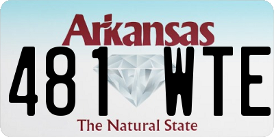 AR license plate 481WTE