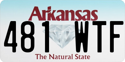 AR license plate 481WTF