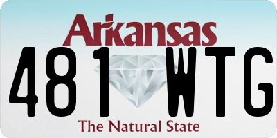 AR license plate 481WTG