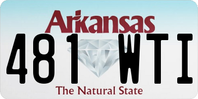 AR license plate 481WTI