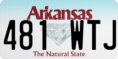 AR license plate 481WTJ