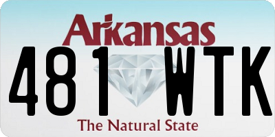 AR license plate 481WTK