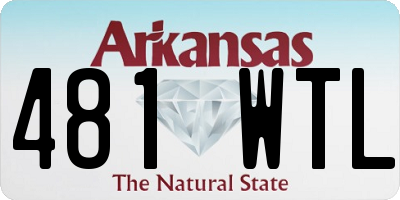 AR license plate 481WTL