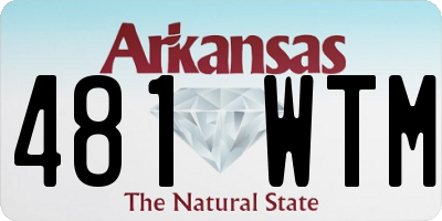 AR license plate 481WTM