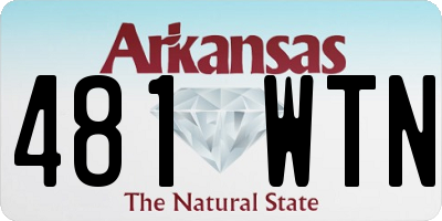 AR license plate 481WTN