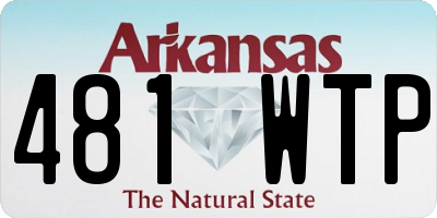 AR license plate 481WTP