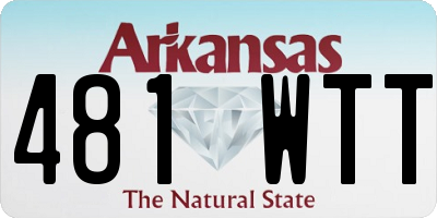 AR license plate 481WTT