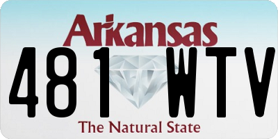 AR license plate 481WTV