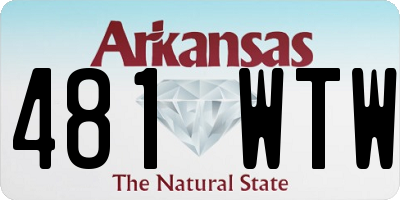 AR license plate 481WTW