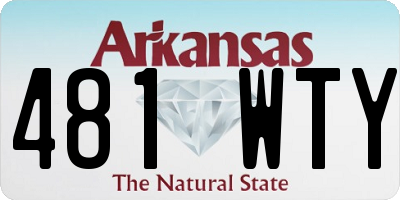 AR license plate 481WTY
