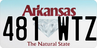 AR license plate 481WTZ