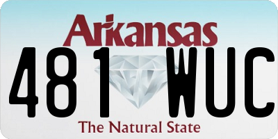 AR license plate 481WUC