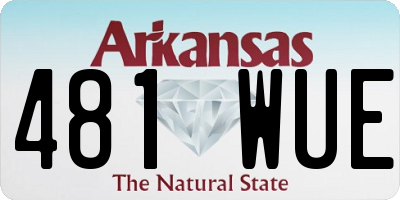 AR license plate 481WUE
