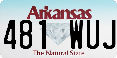 AR license plate 481WUJ